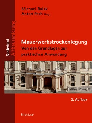 cover image of Mauerwerkstrockenlegung